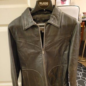 Leather fitted Jacket